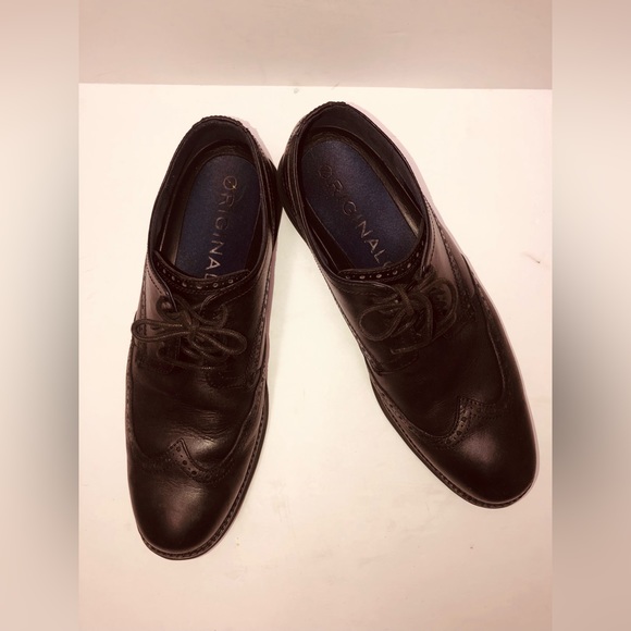 - Men's Cole Haan Original Grand
Shortwing‎ Wing Tip Derby Shoe Black 11.5 M - Picture 2 of 15